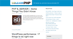 Desktop Screenshot of golearnphp.com